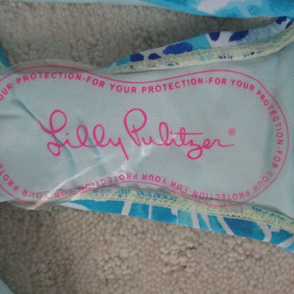LILLY PULITZER LAGOON SARONG TURQUOISE OASIS HALF SHELL BOTTOMS! - Picture 5 of 8